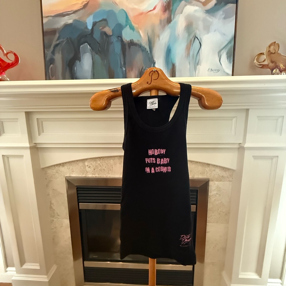 Dirty Dancing Collection Black with Pink Muscle Tee Never Worn